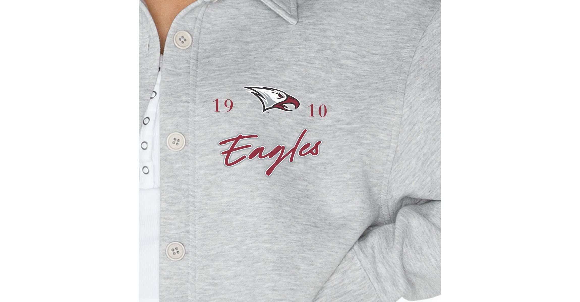 NC Central Eagles NCAA North Carolina Central Eagles Foundation Full-Button Long Sleeve Overshirt