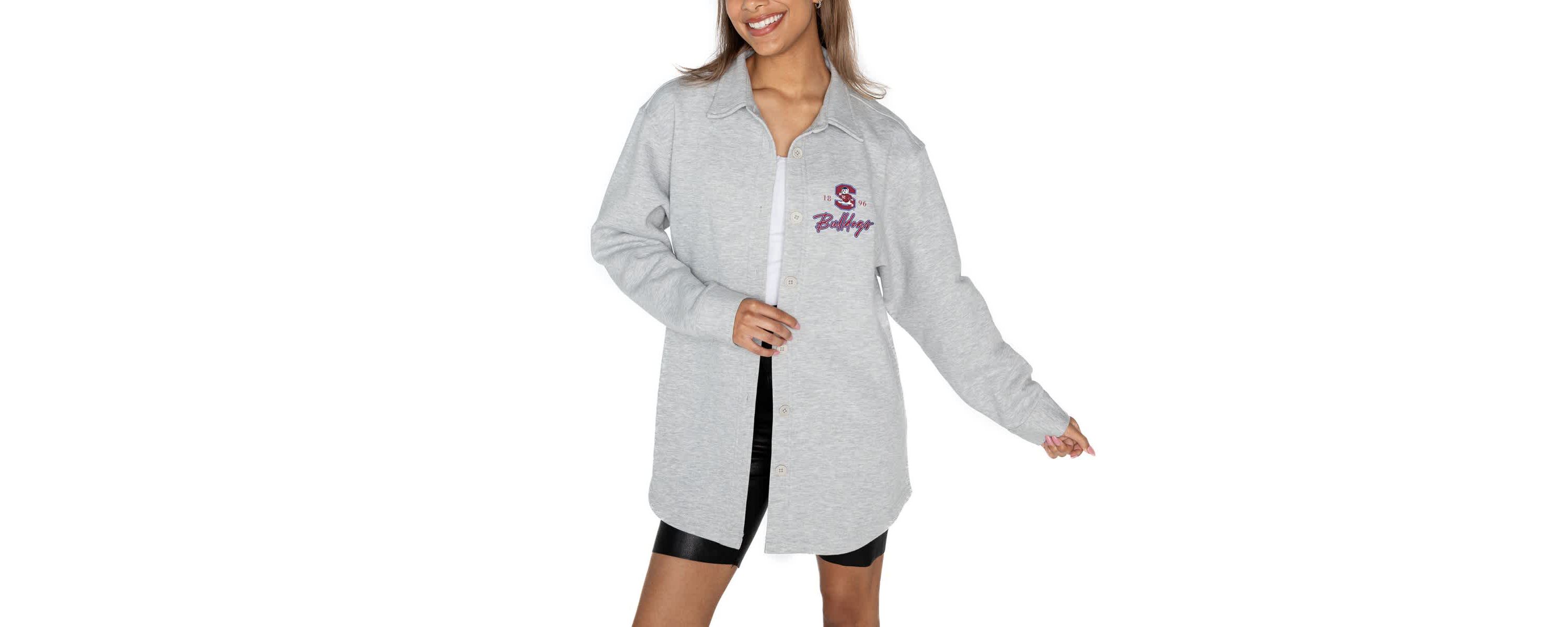 SC State Bulldogs NCAA South Carolina State Bulldogs Foundation Full-Button Long Sleeve Overshirt
