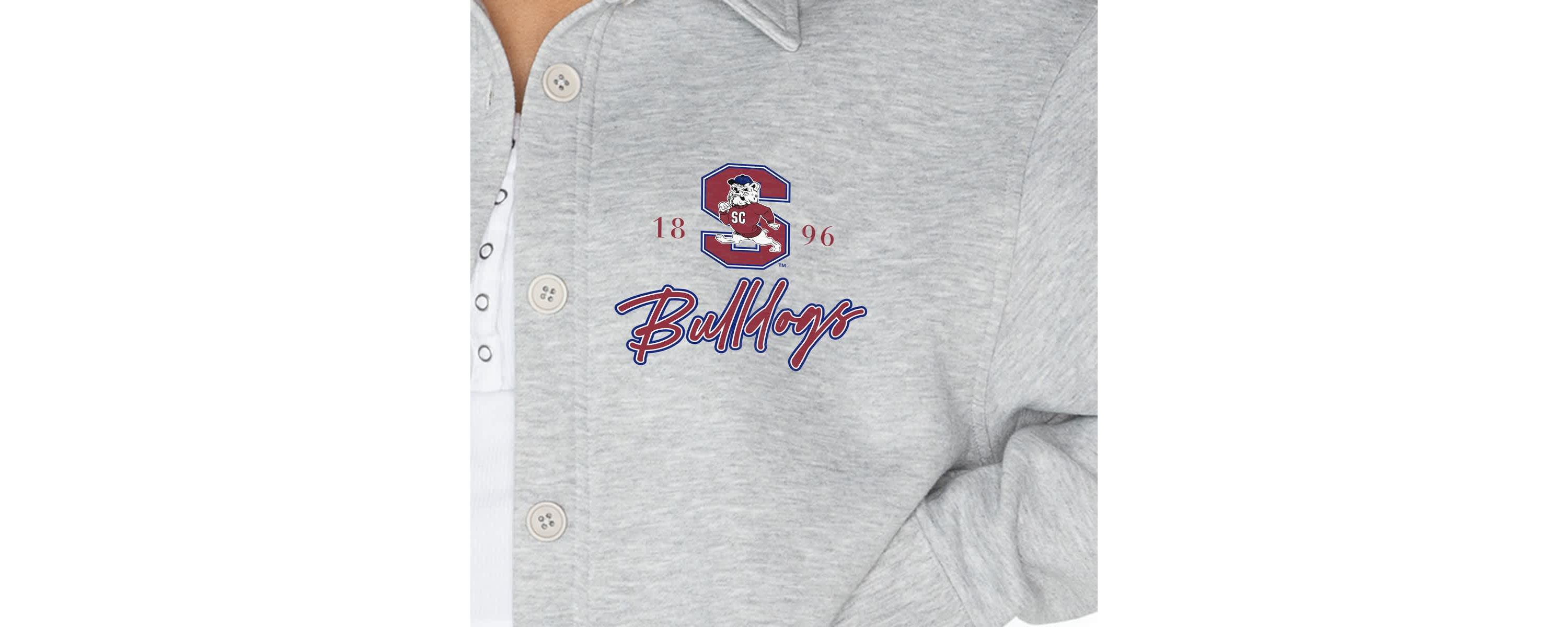 SC State Bulldogs NCAA South Carolina State Bulldogs Foundation Full-Button Long Sleeve Overshirt