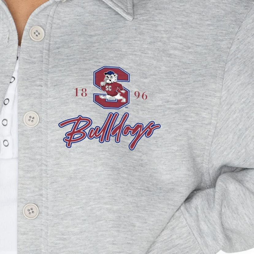 SC State Bulldogs NCAA South Carolina State Bulldogs Foundation Full-Button Long Sleeve Overshirt
