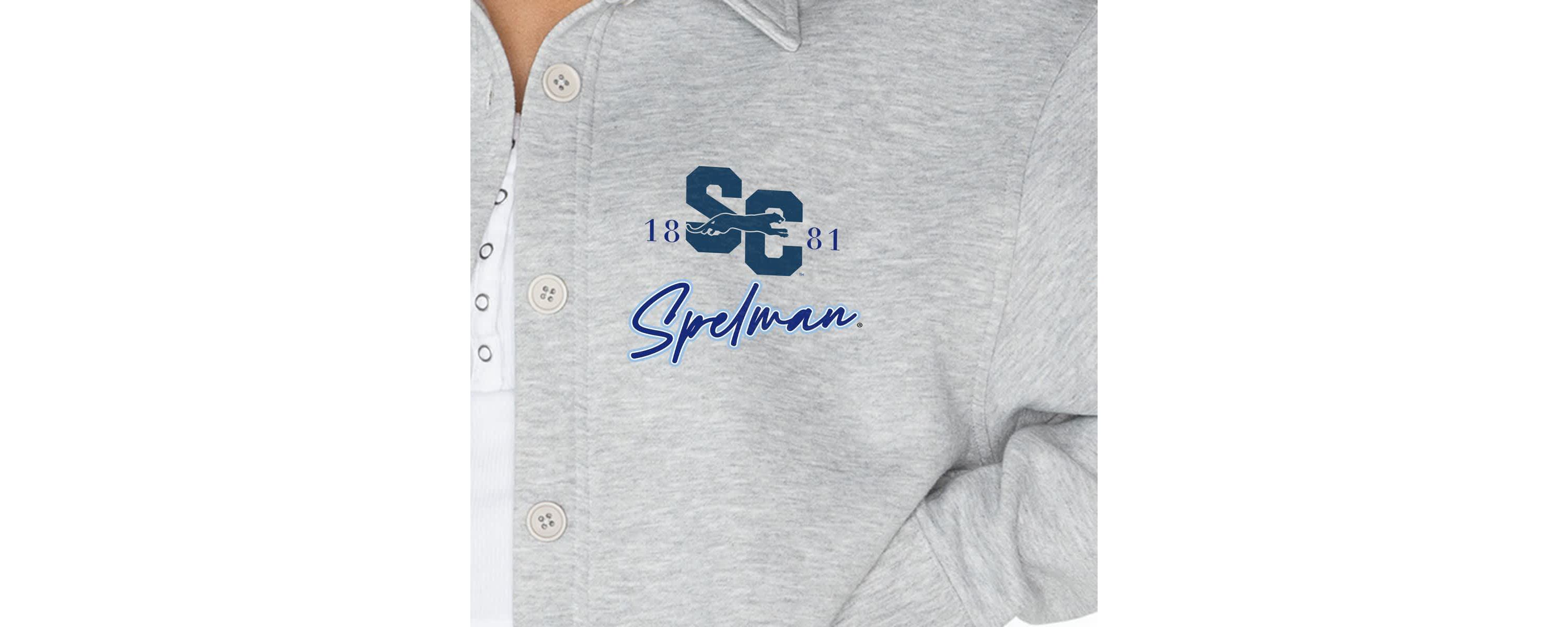 Spelman College Jaguars NCAA Spelman NCAA Jaguars Foundation Full-Button Long Sleeve Overshirt