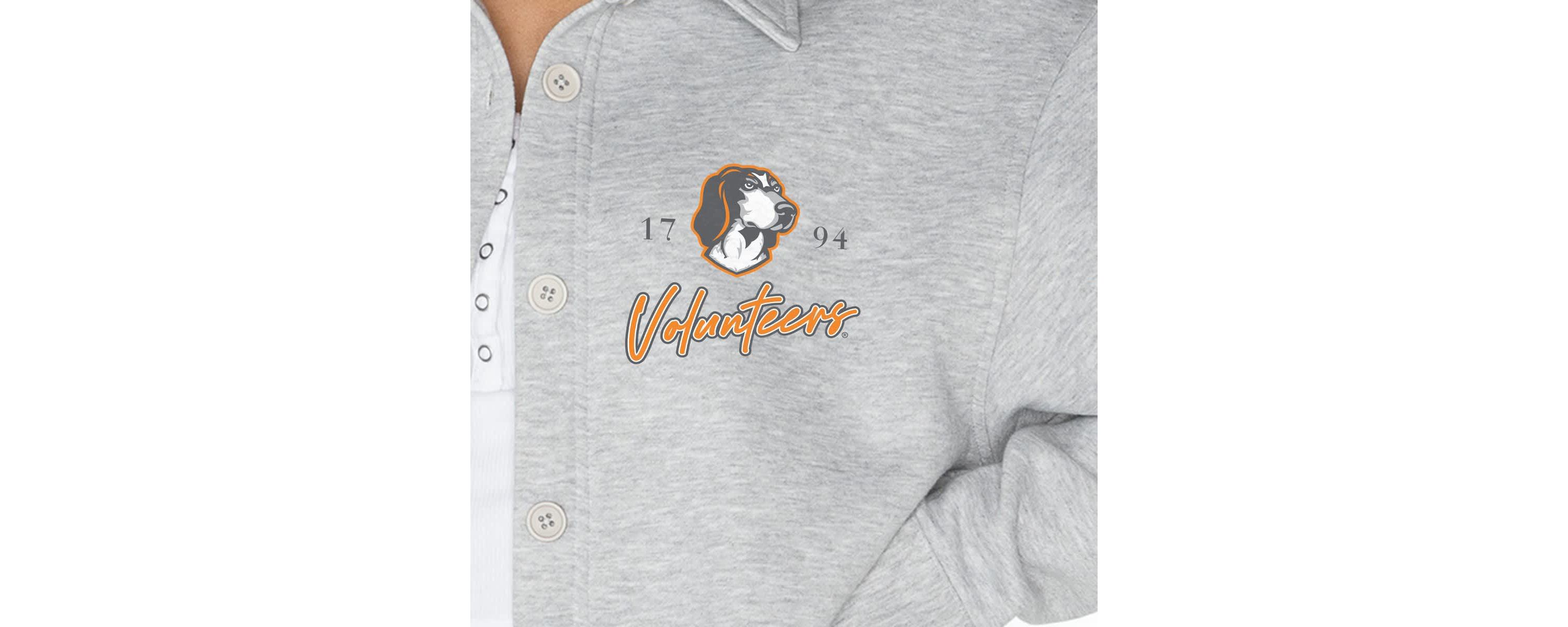 NCAA Tennessee Volunteers Foundation Full-Button Long Sleeve Overshirt