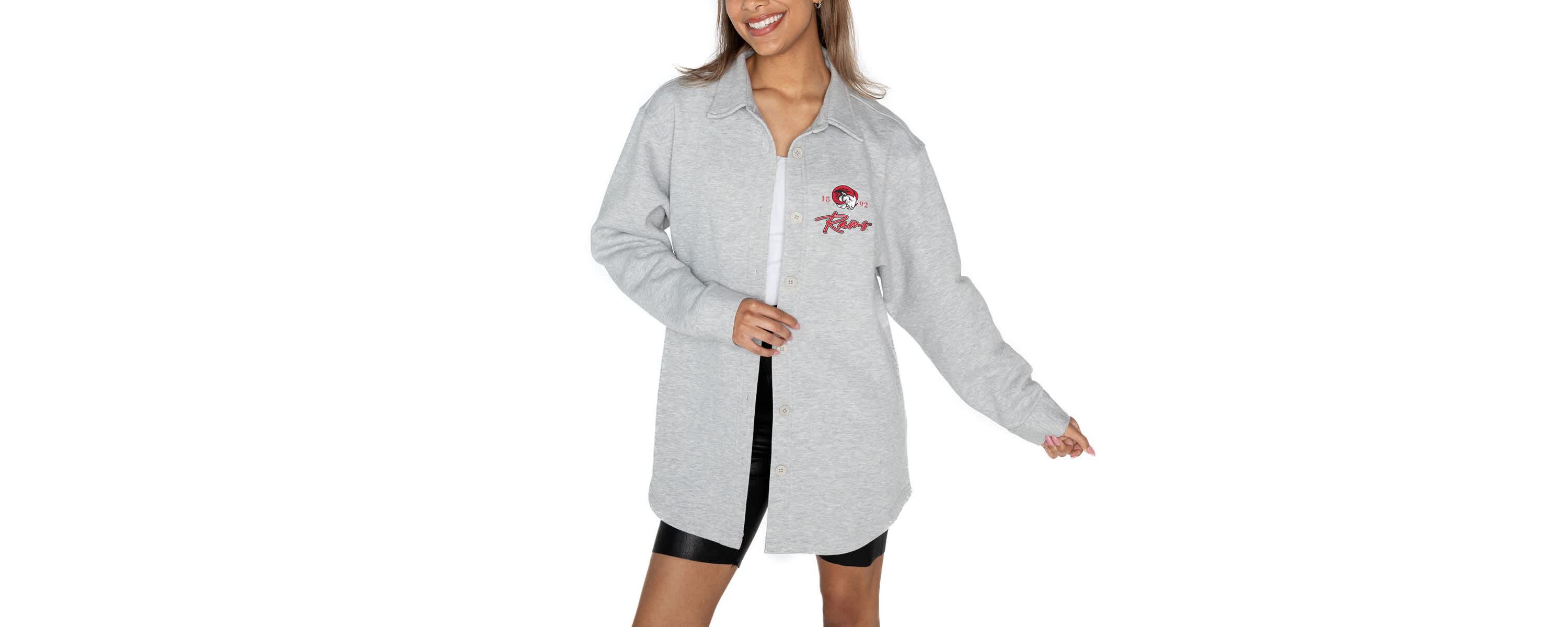 NCAA Winston-Salem State Rams Foundation Full-Button Long Sleeve Overshirt