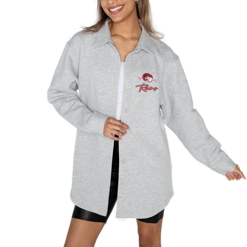 NCAA Winston-Salem State Rams Foundation Full-Button Long Sleeve Overshirt