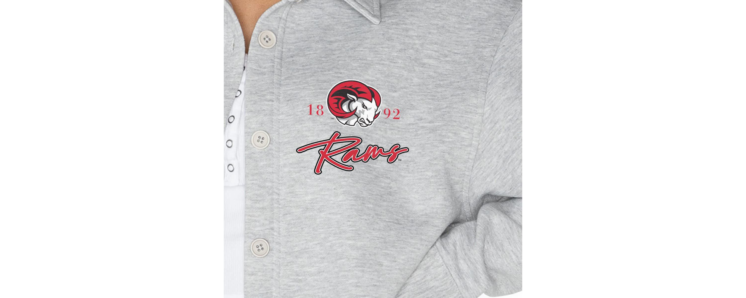 NCAA Winston-Salem State Rams Foundation Full-Button Long Sleeve Overshirt