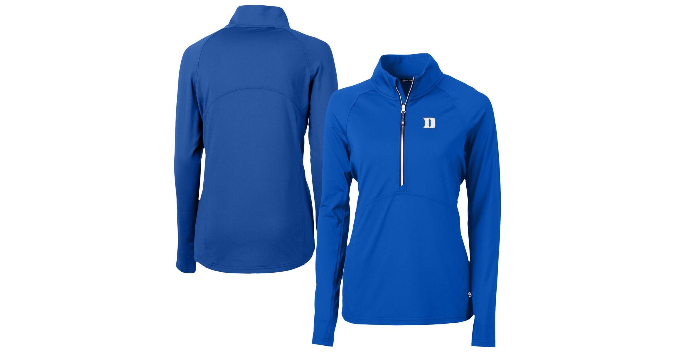 Duke Blue Devils NCAA Duke Devils DryTec Adapt Eco Knit Stretch Recycled Raglan Half-Zip Top