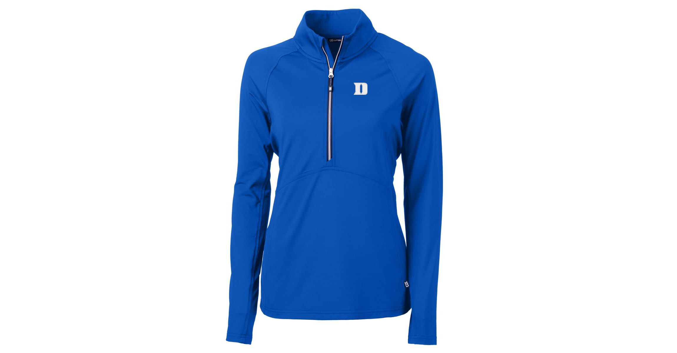 Duke Blue Devils NCAA Duke Devils DryTec Adapt Eco Knit Stretch Recycled Raglan Half-Zip Top