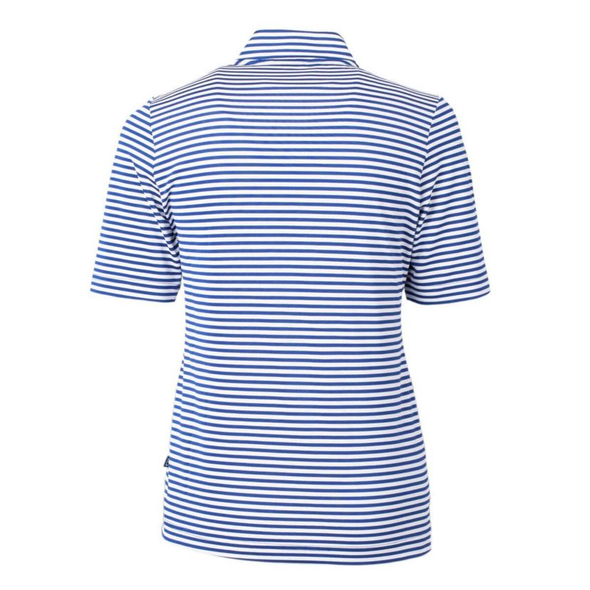 Duke Blue Devils NCAA Duke Devils Virtue Eco Pique Stripe Recycled Tri-Blend Quarter-Zip Top
