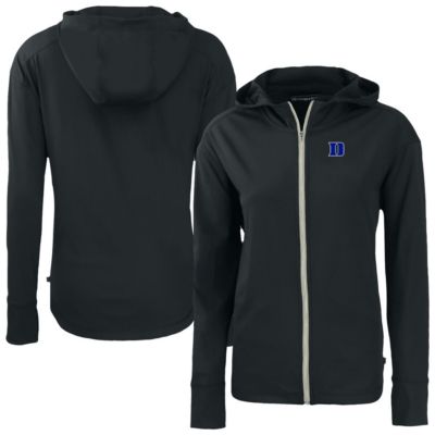 Cutter & Buck Duke Blue Devils NCAA Duke Devils Daybreak Eco Recycled Full-Zip Hoodie, Black, Large