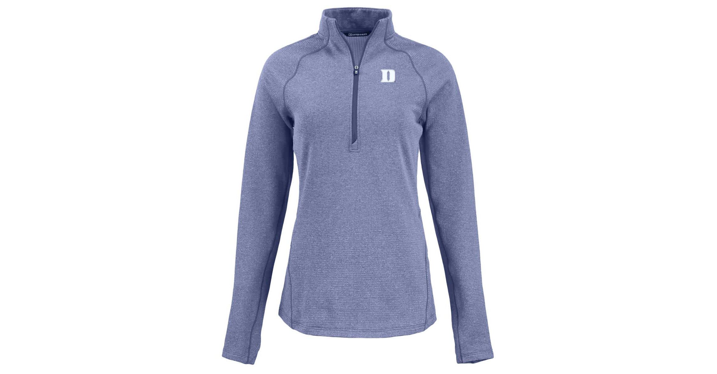 Duke Blue Devils NCAA Duke Devils Peshastin Eco Fleece Recycled Half-Zip Tri-Blend Jacket