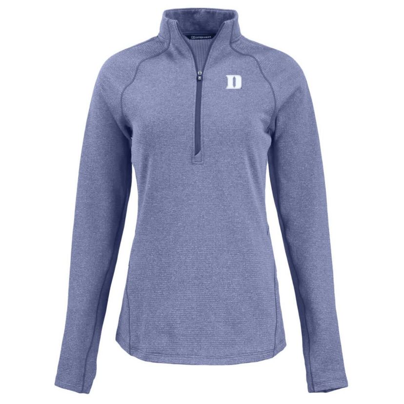 Duke Blue Devils NCAA Duke Devils Peshastin Eco Fleece Recycled Half-Zip Tri-Blend Jacket