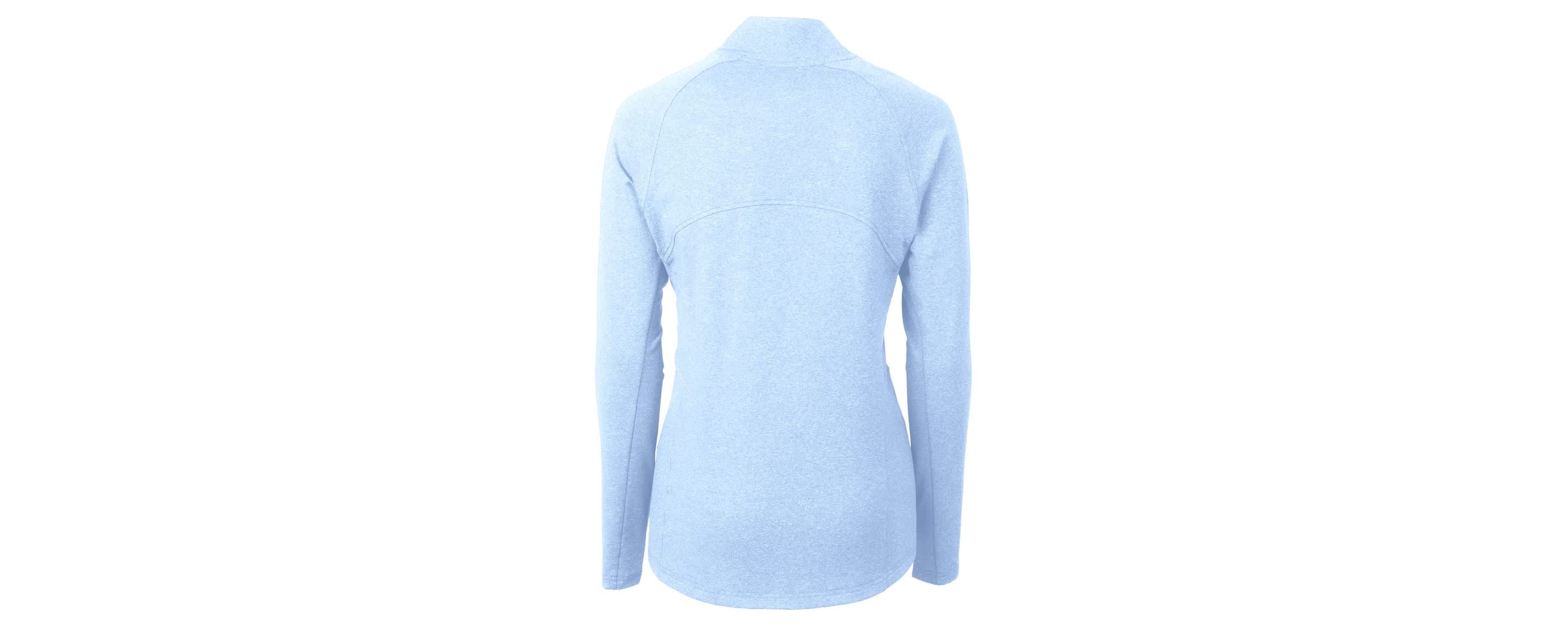 Spelman College Jaguars NCAA Heather Light Spelman NCAA Jaguars Adapt Eco Knit Recycled Raglan Full-Zip Top