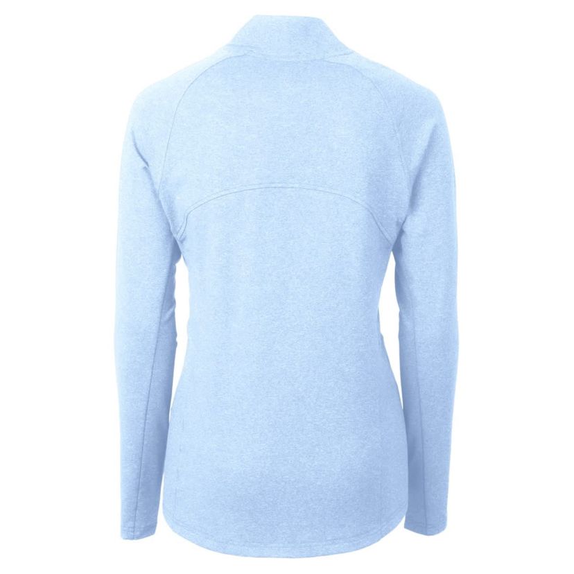 Spelman College Jaguars NCAA Heather Light Spelman NCAA Jaguars Adapt Eco Knit Recycled Raglan Full-Zip Top