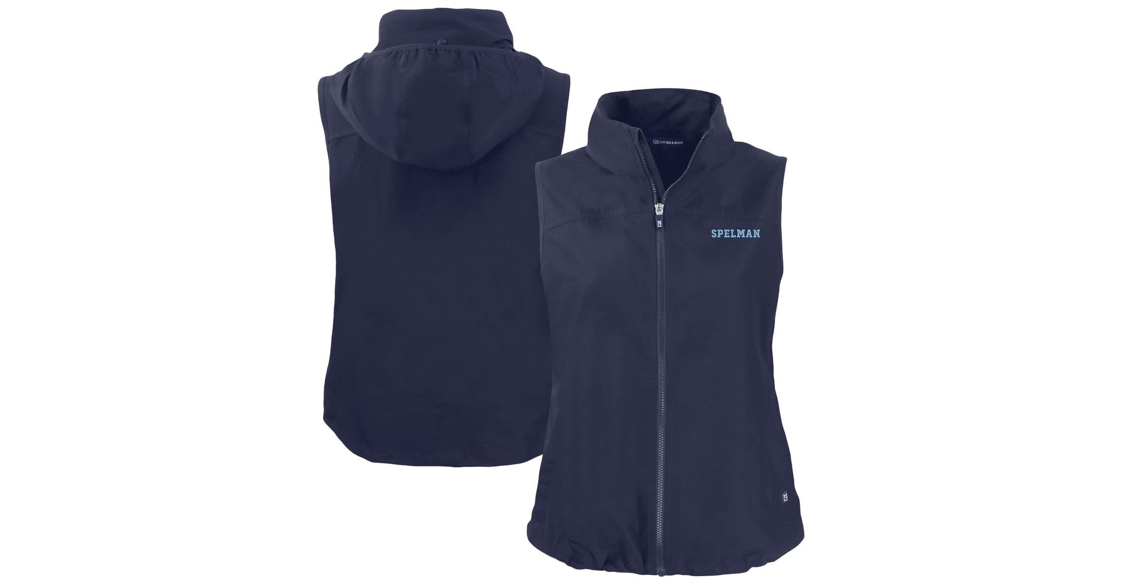 Spelman College Jaguars NCAA Spelman NCAA Jaguars Charter Eco Recycled Full-Zip Hoodie Vest
