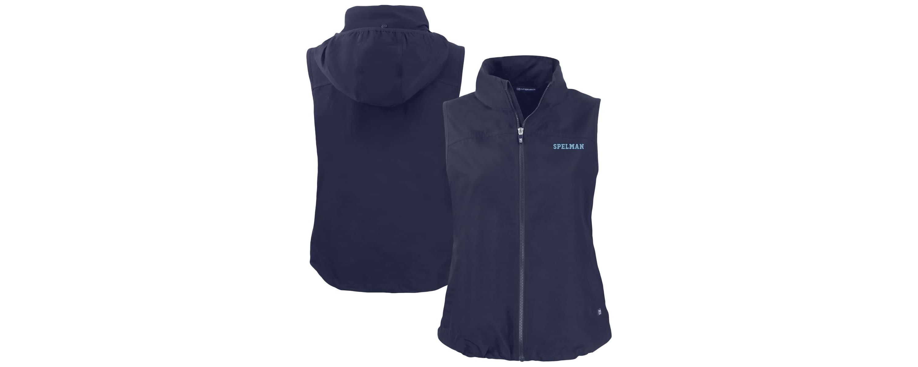 Spelman College Jaguars NCAA Spelman NCAA Jaguars Charter Eco Recycled Full-Zip Hoodie Vest