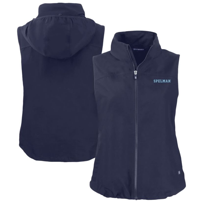 Spelman College Jaguars NCAA Spelman NCAA Jaguars Charter Eco Recycled Full-Zip Hoodie Vest