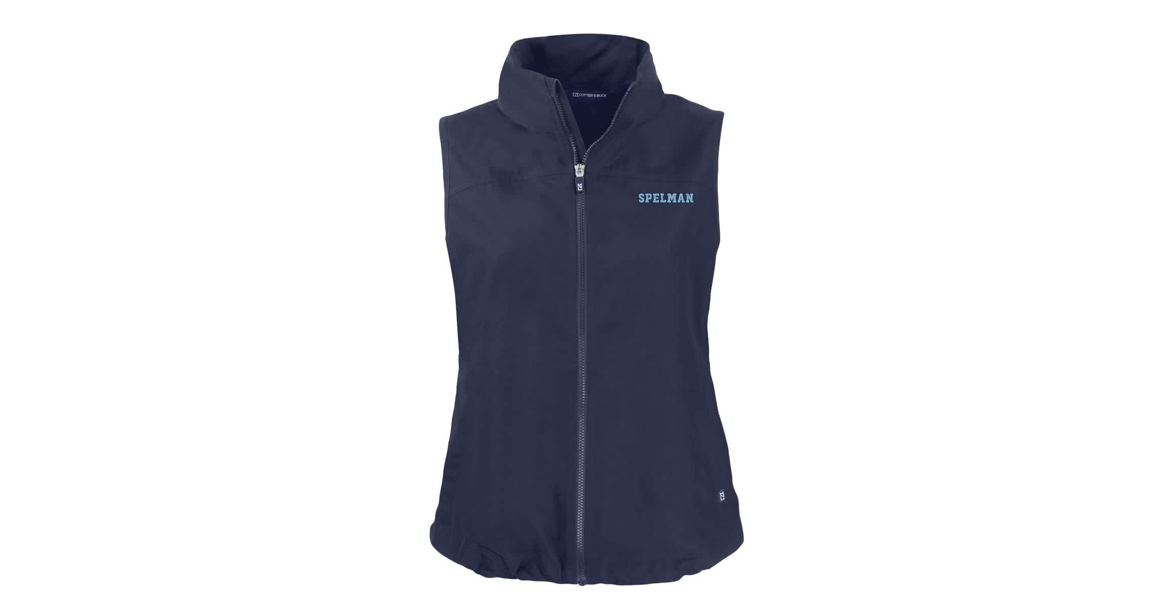 Spelman College Jaguars NCAA Spelman NCAA Jaguars Charter Eco Recycled Full-Zip Hoodie Vest