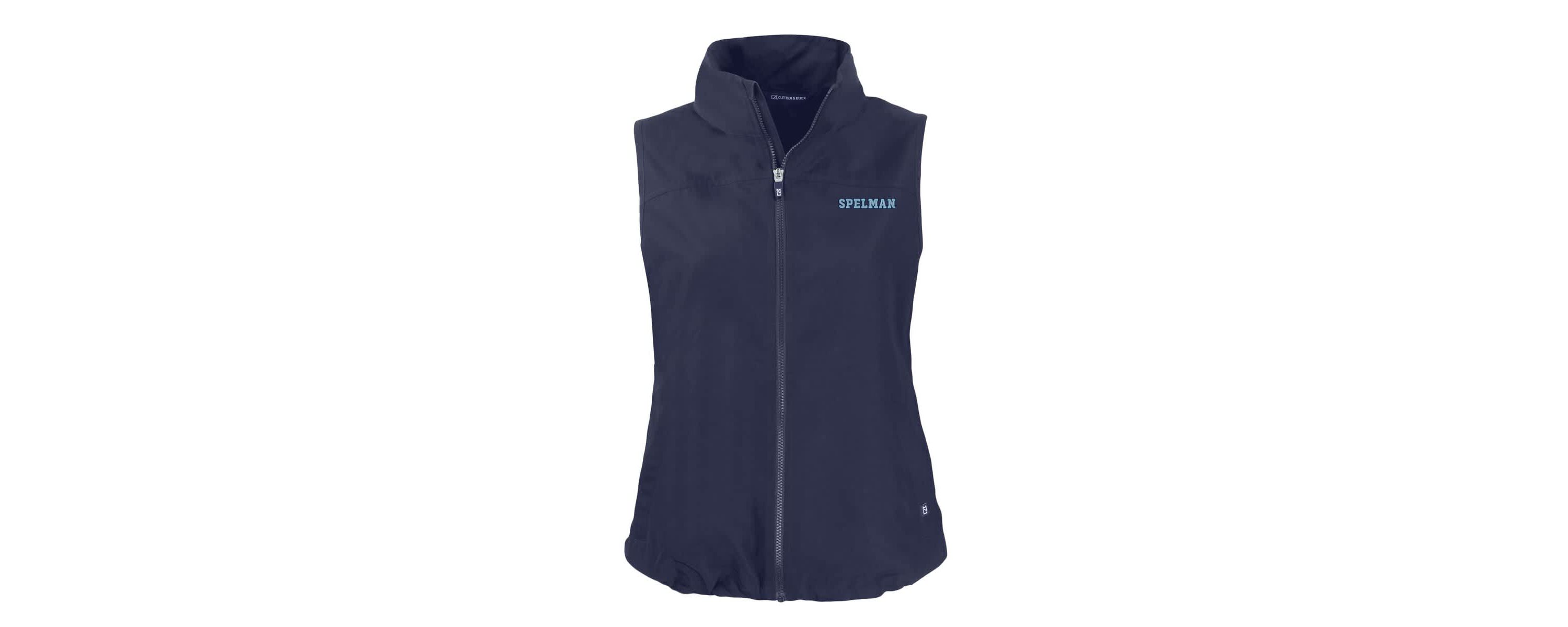 Spelman College Jaguars NCAA Spelman NCAA Jaguars Charter Eco Recycled Full-Zip Hoodie Vest