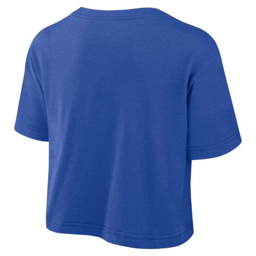 Duke Blue Devils NCAA Nike Duke Devils Athletic Prep Arch Dri-FIT Cropped T-Shirt