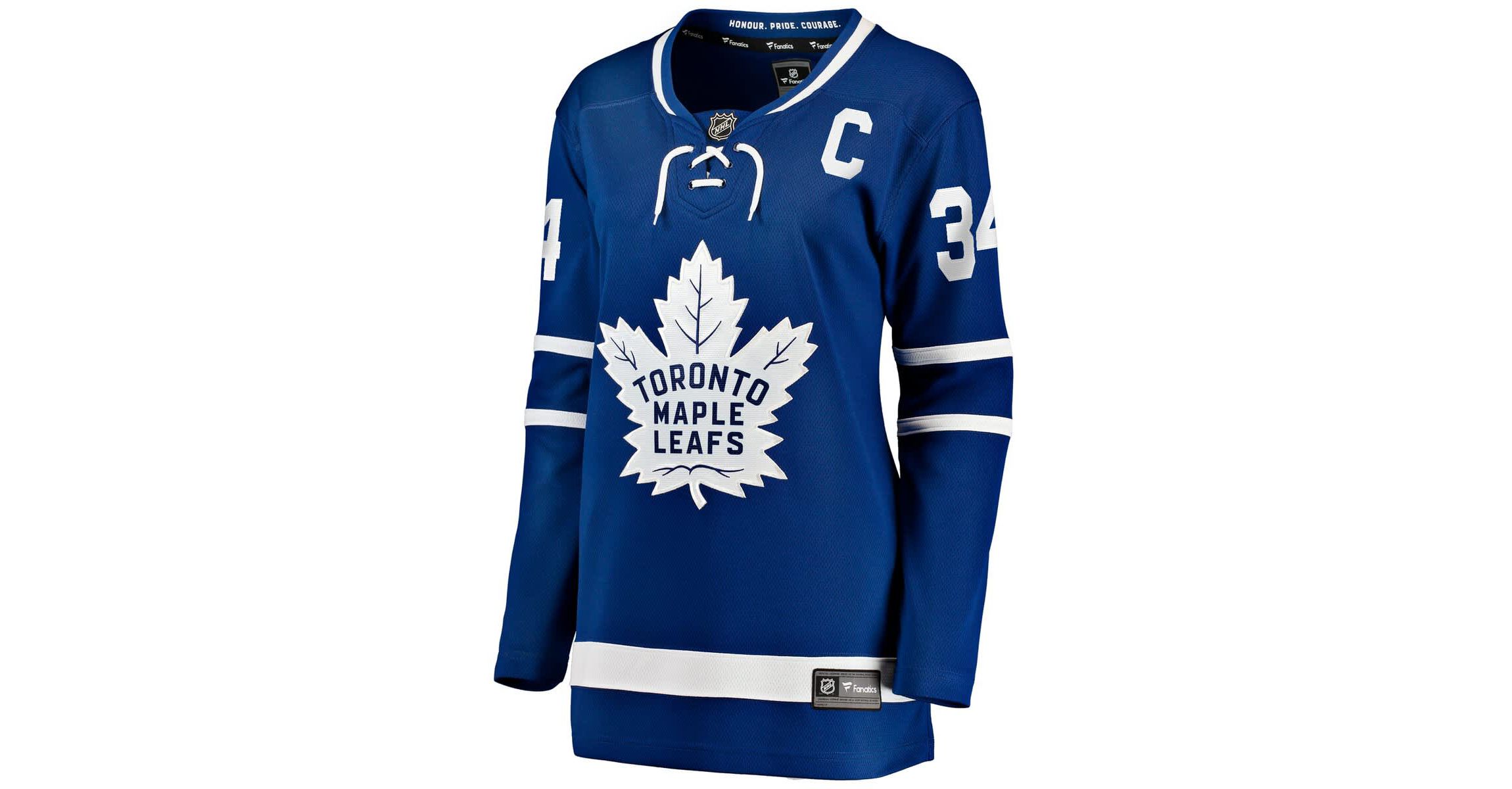 NHL Fanatics Auston Matthews Toronto Maple Leafs Captain Patch Home Breakaway Player Jersey