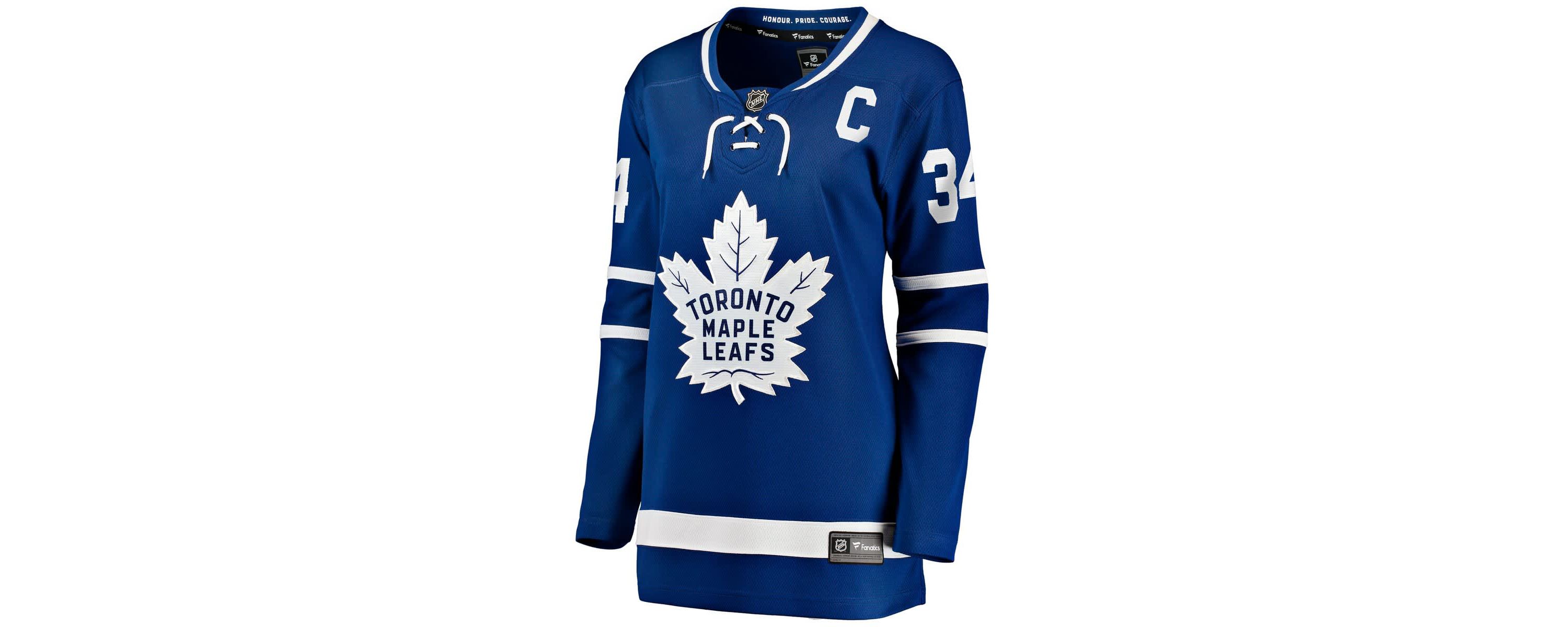 NHL Fanatics Auston Matthews Toronto Maple Leafs Captain Patch Home Breakaway Player Jersey