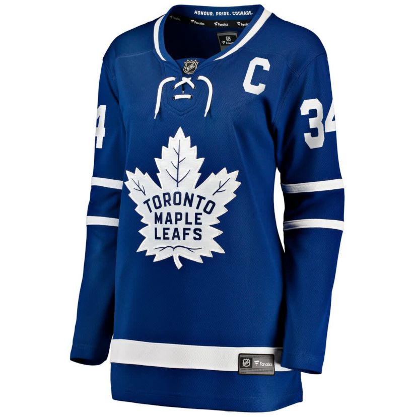 NHL Fanatics Auston Matthews Toronto Maple Leafs Captain Patch Home Breakaway Player Jersey