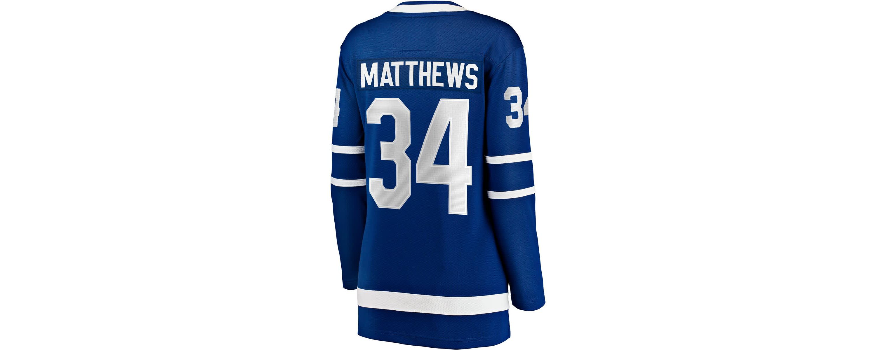NHL Fanatics Auston Matthews Toronto Maple Leafs Captain Patch Home Breakaway Player Jersey