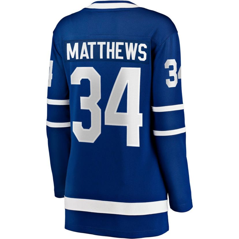 NHL Fanatics Auston Matthews Toronto Maple Leafs Captain Patch Home Breakaway Player Jersey