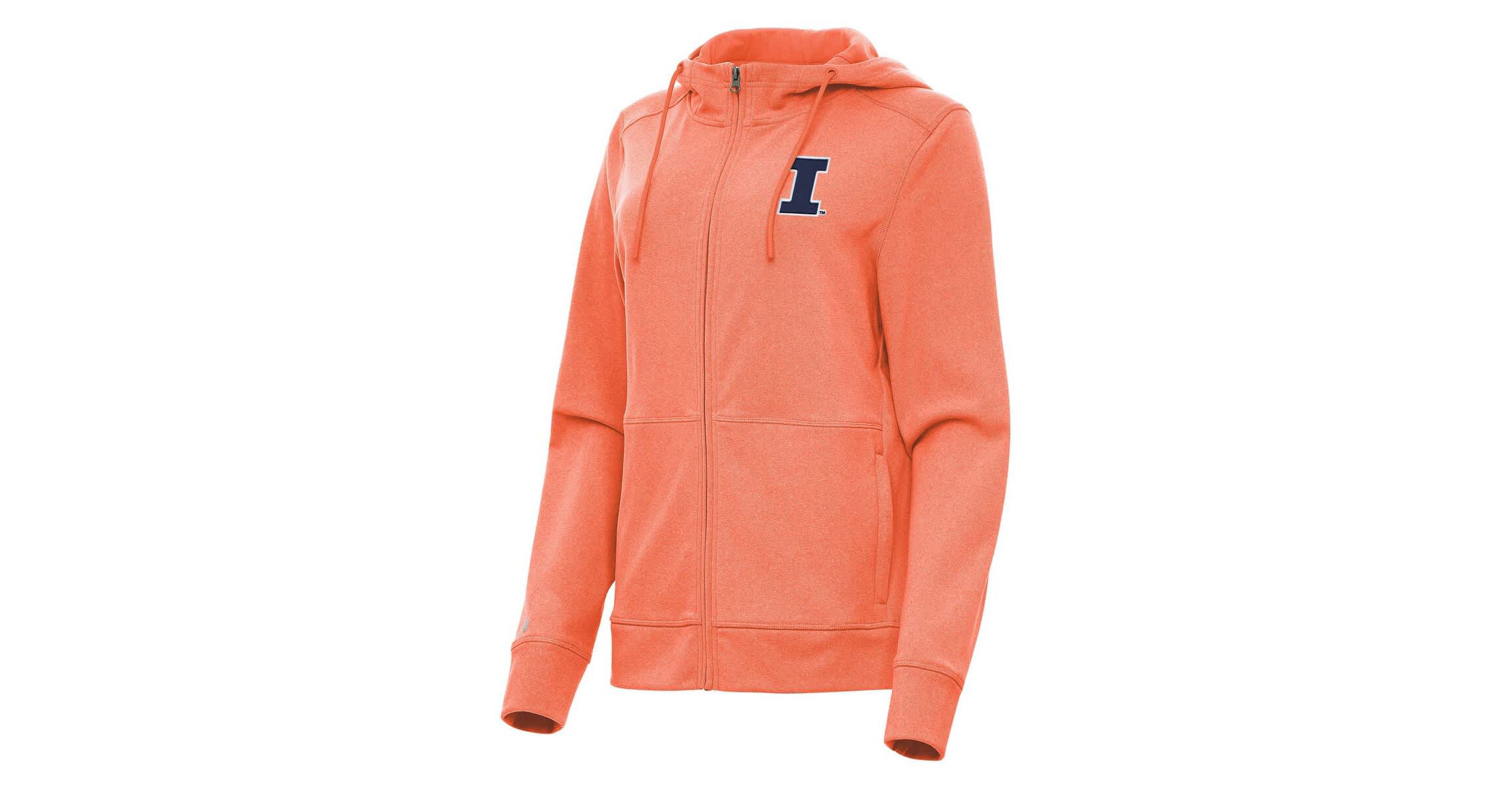 NCAA Heather Illinois Fighting Illini Seeker Full-Zip Hoodie