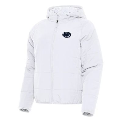 Antigua NCAA Penn State Nittany Lions Universe Full-Zip Puffer Jacket, White, XS