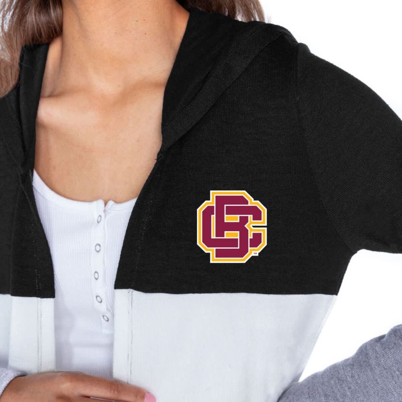 NCAA Bethune-Cookman Wildcats Colorblock Hooded Cardigan