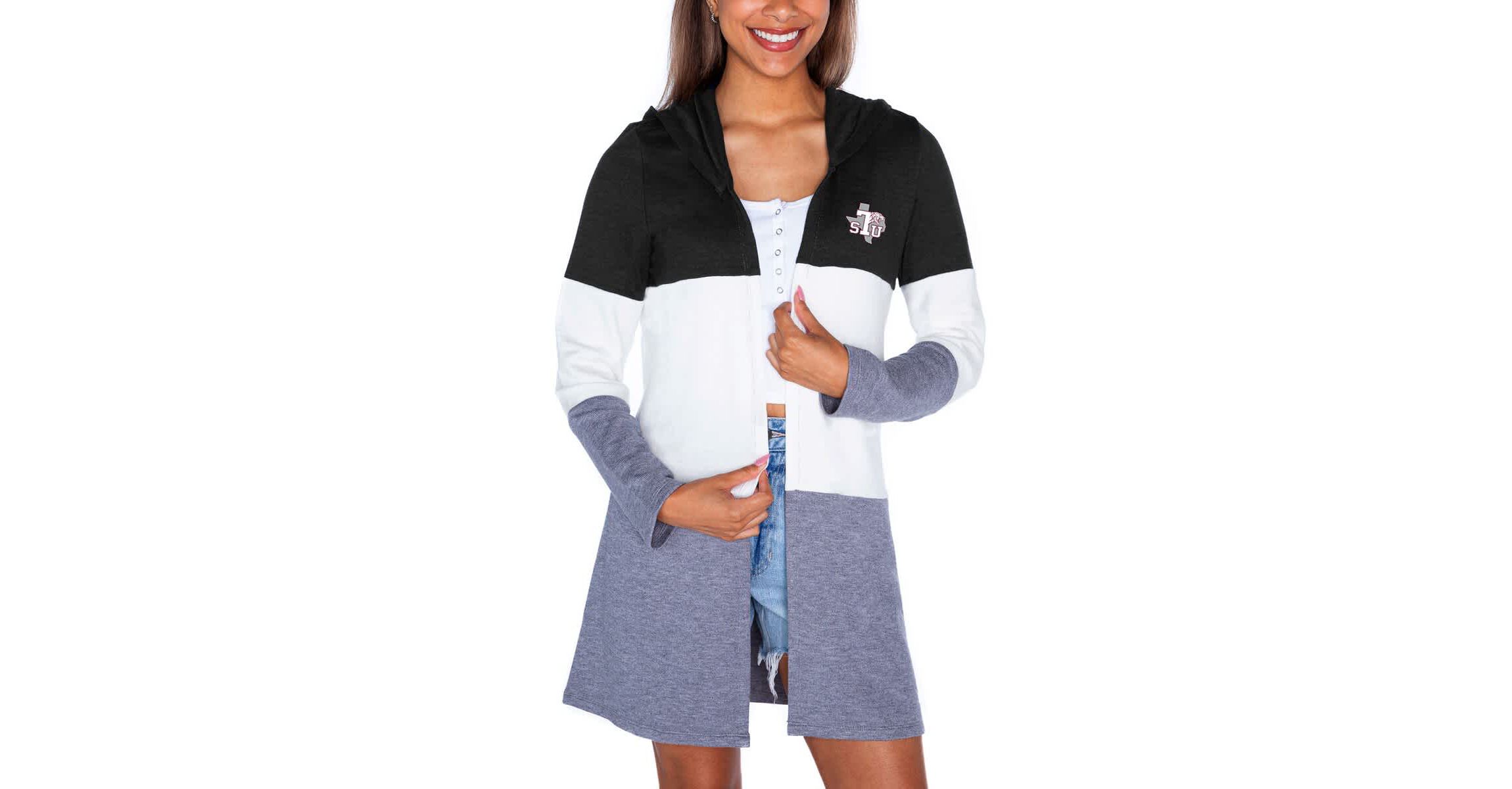 NCAA Texas Southern Tigers Colorblock Hooded Cardigan