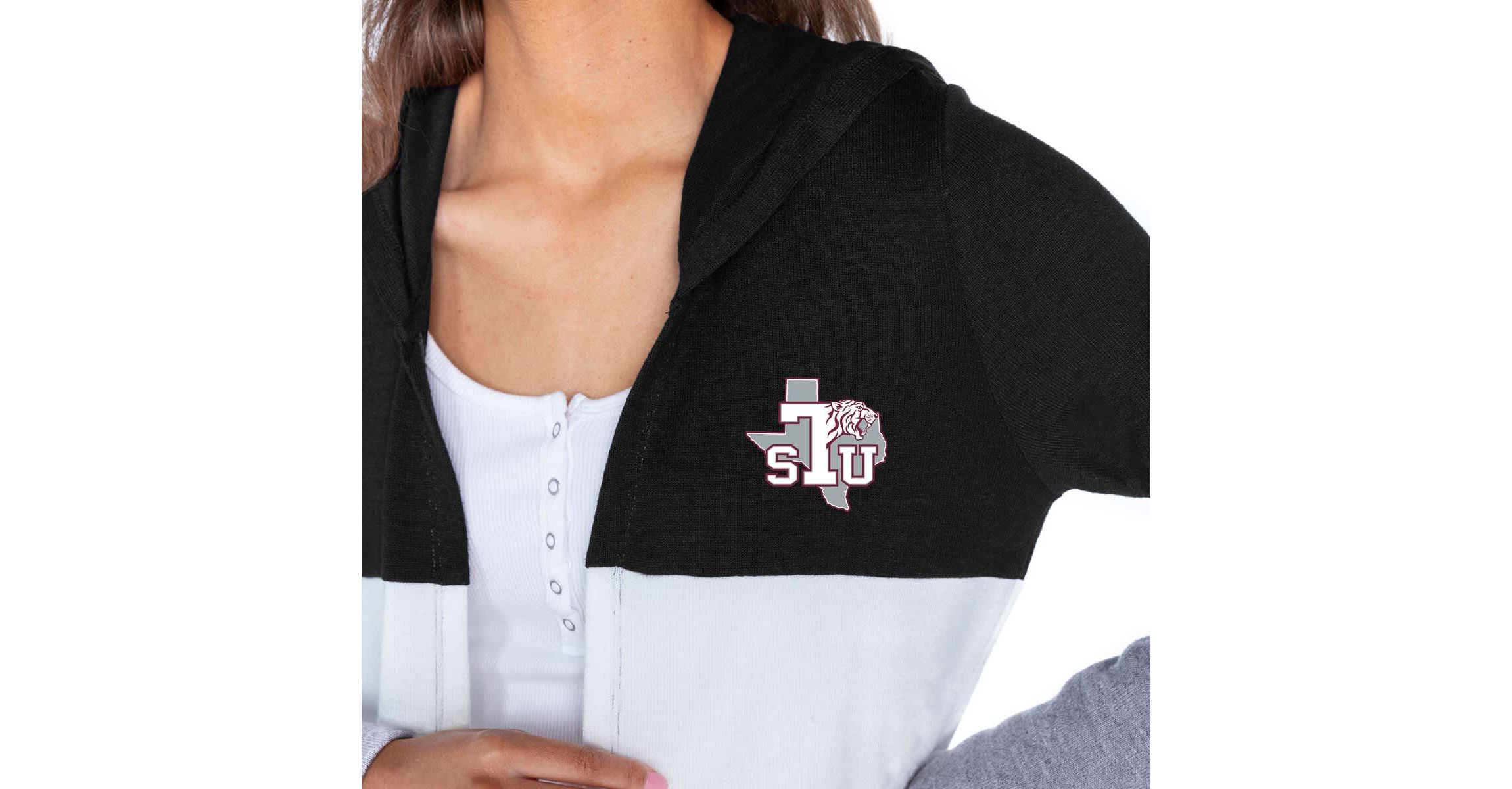 NCAA Texas Southern Tigers Colorblock Hooded Cardigan