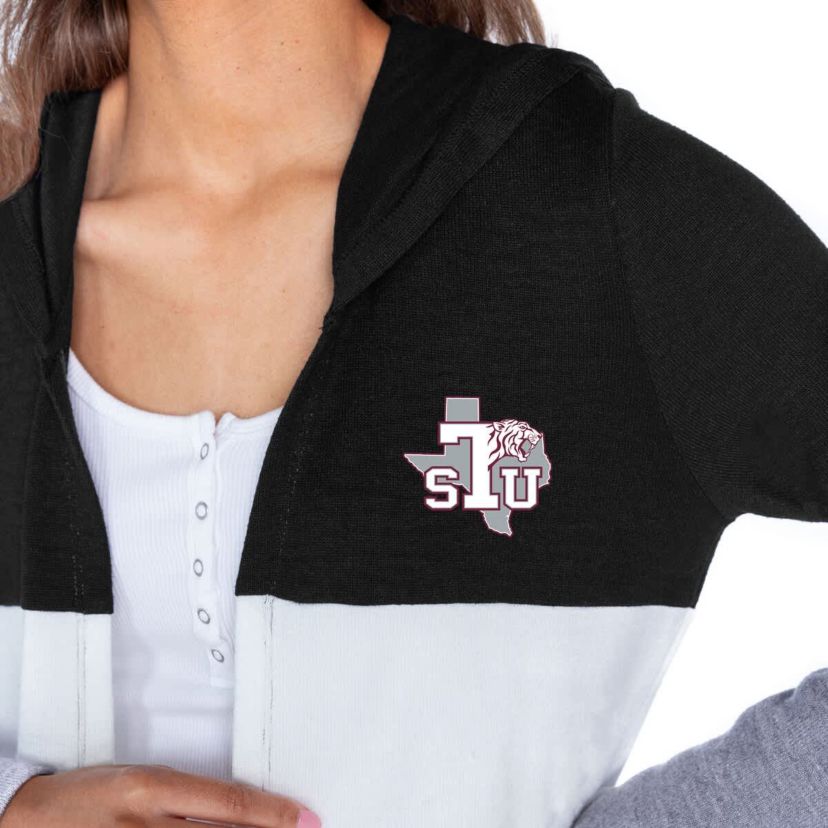 NCAA Texas Southern Tigers Colorblock Hooded Cardigan