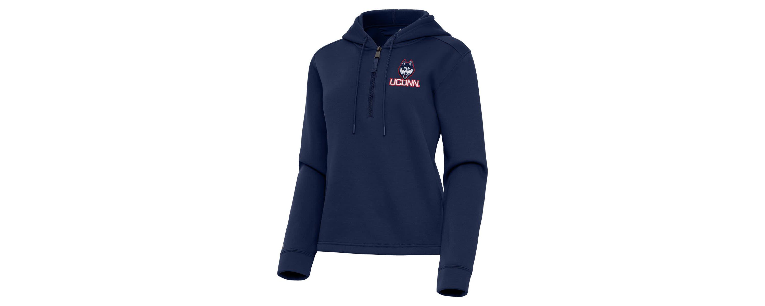Connecticut Huskies NCAA UConn Huskies Contemporary Quarter-Zip Hoodie