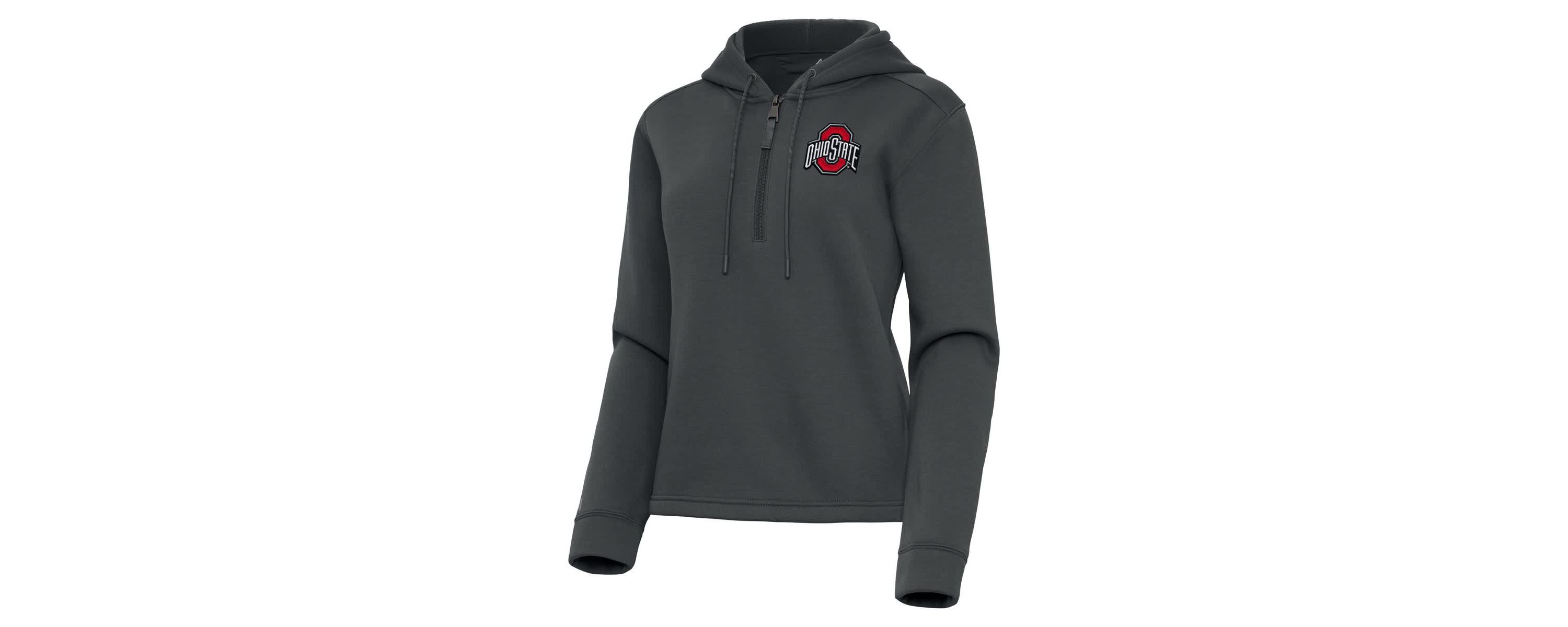 NCAA Ohio State Buckeyes Contemporary Quarter-Zip Hoodie