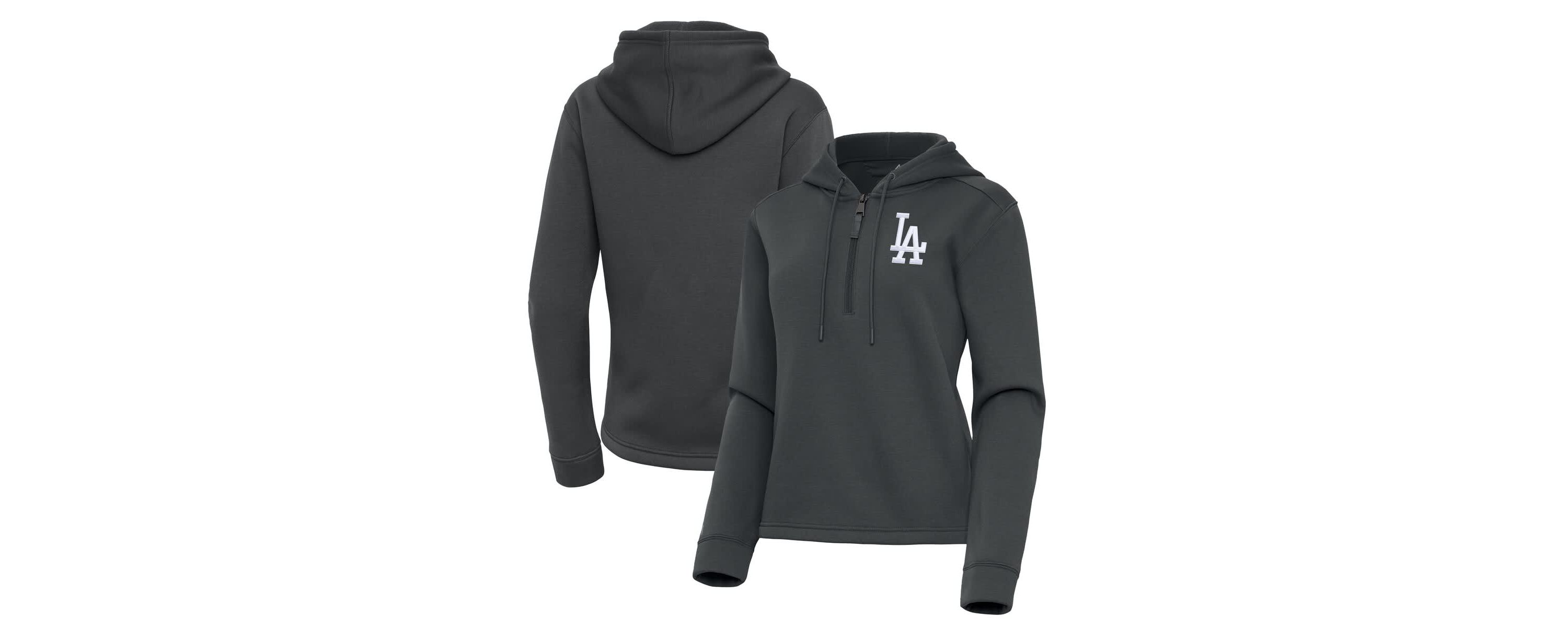 MLB Los Angeles Dodgers Contemporary Quarter-Zip Hoodie