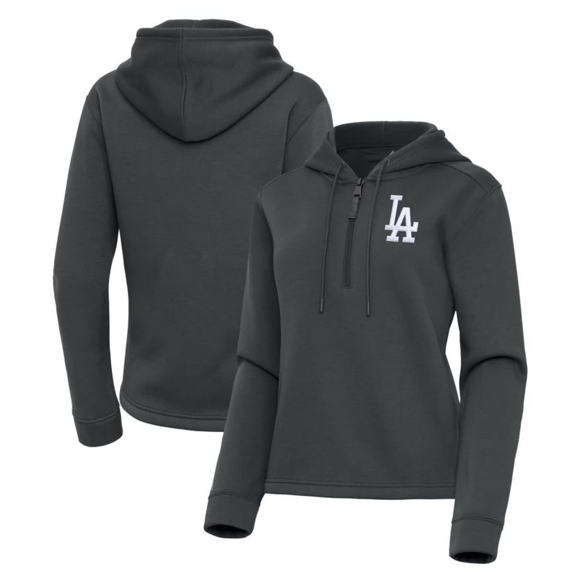 MLB Los Angeles Dodgers Contemporary Quarter-Zip Hoodie