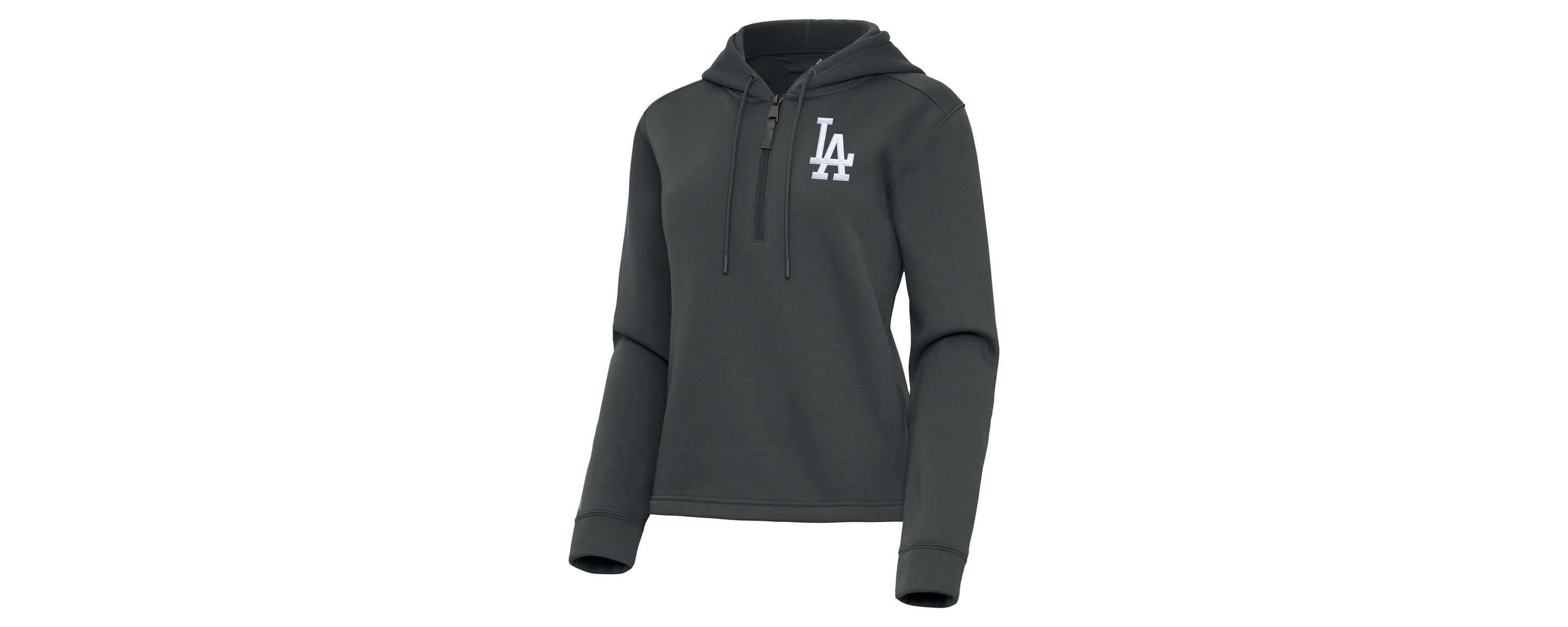 MLB Los Angeles Dodgers Contemporary Quarter-Zip Hoodie