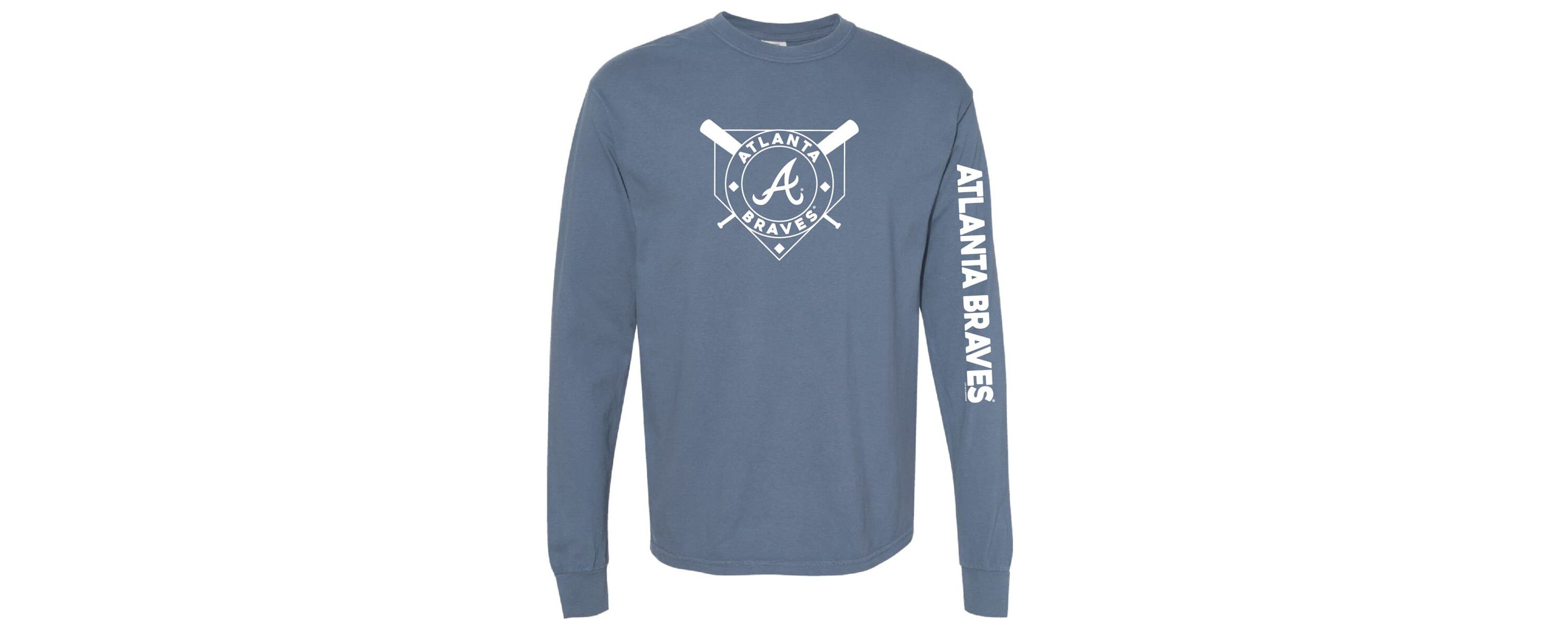MLB Atlanta Braves Pigment Dye Long Sleeve T-Shirt
