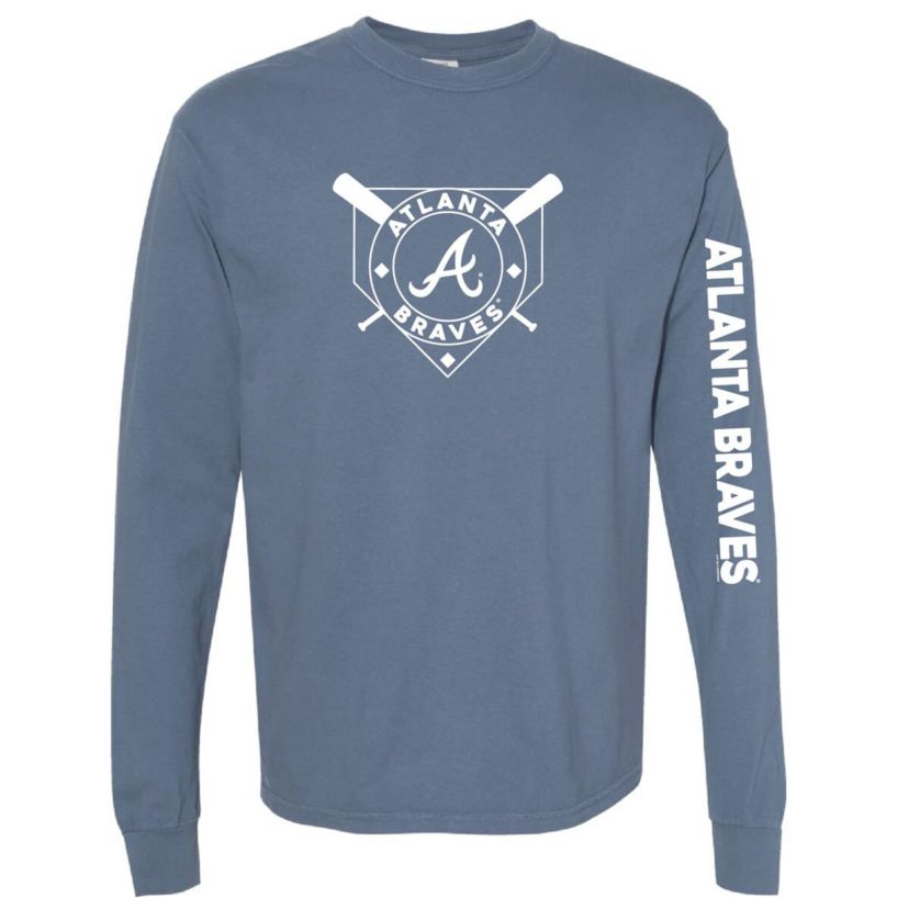 MLB Atlanta Braves Pigment Dye Long Sleeve T-Shirt