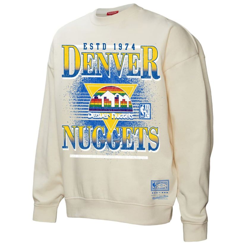 NBA Denver Nuggets Oversprayed Pullover Sweatshirt