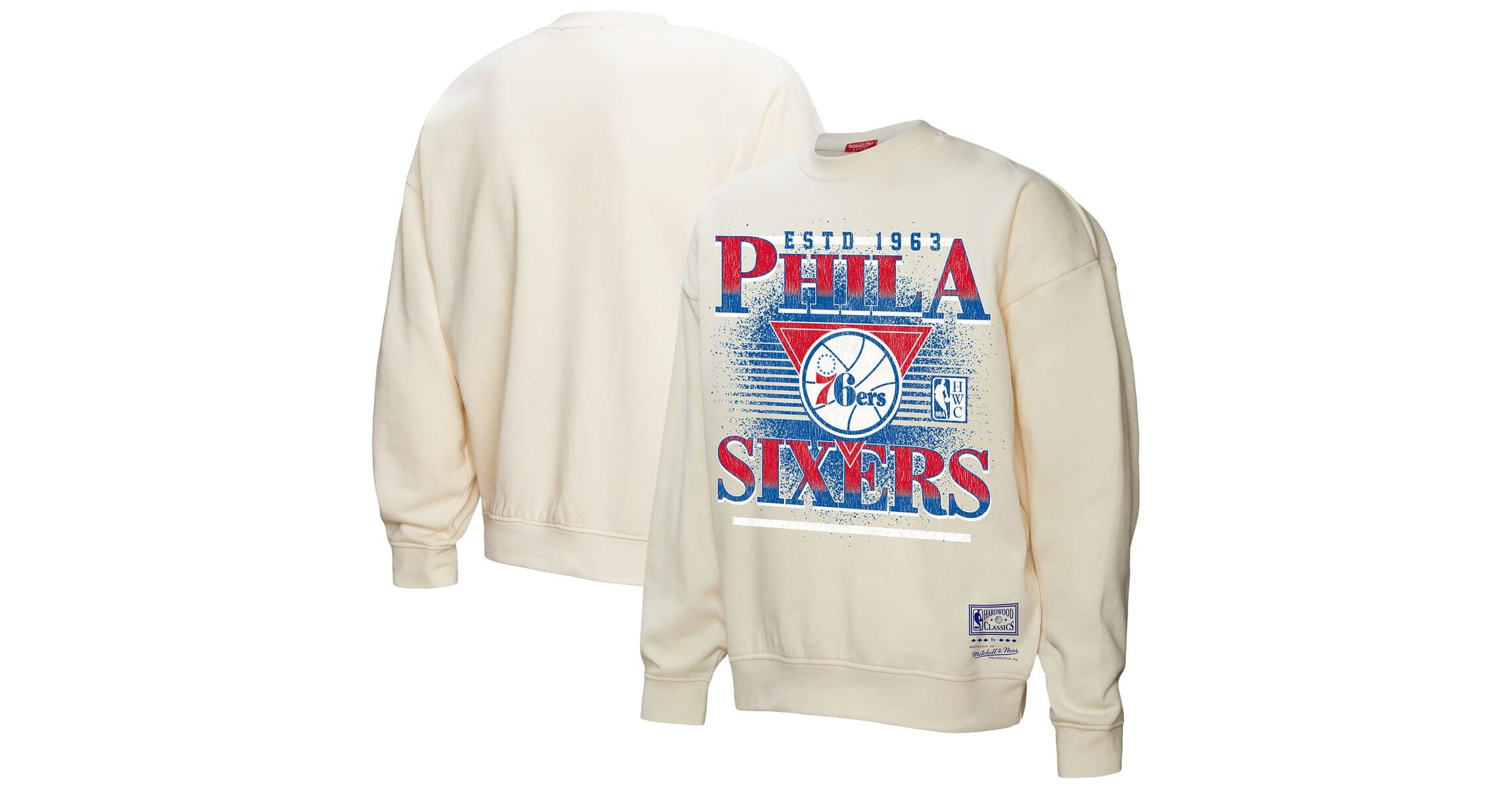 NBA Philadelphia 76ers Oversprayed Pullover Sweatshirt