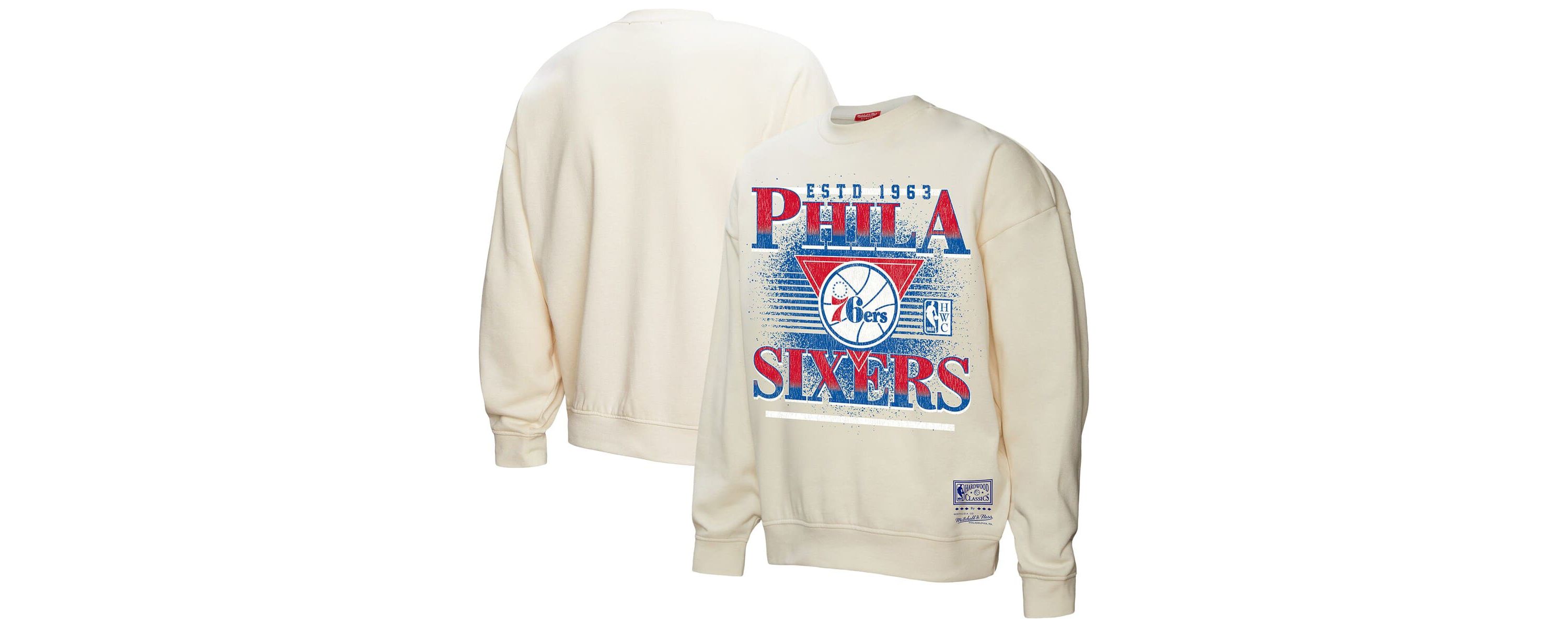 NBA Philadelphia 76ers Oversprayed Pullover Sweatshirt