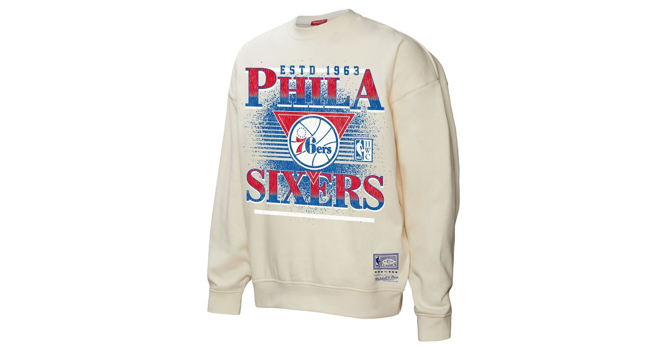 NBA Philadelphia 76ers Oversprayed Pullover Sweatshirt