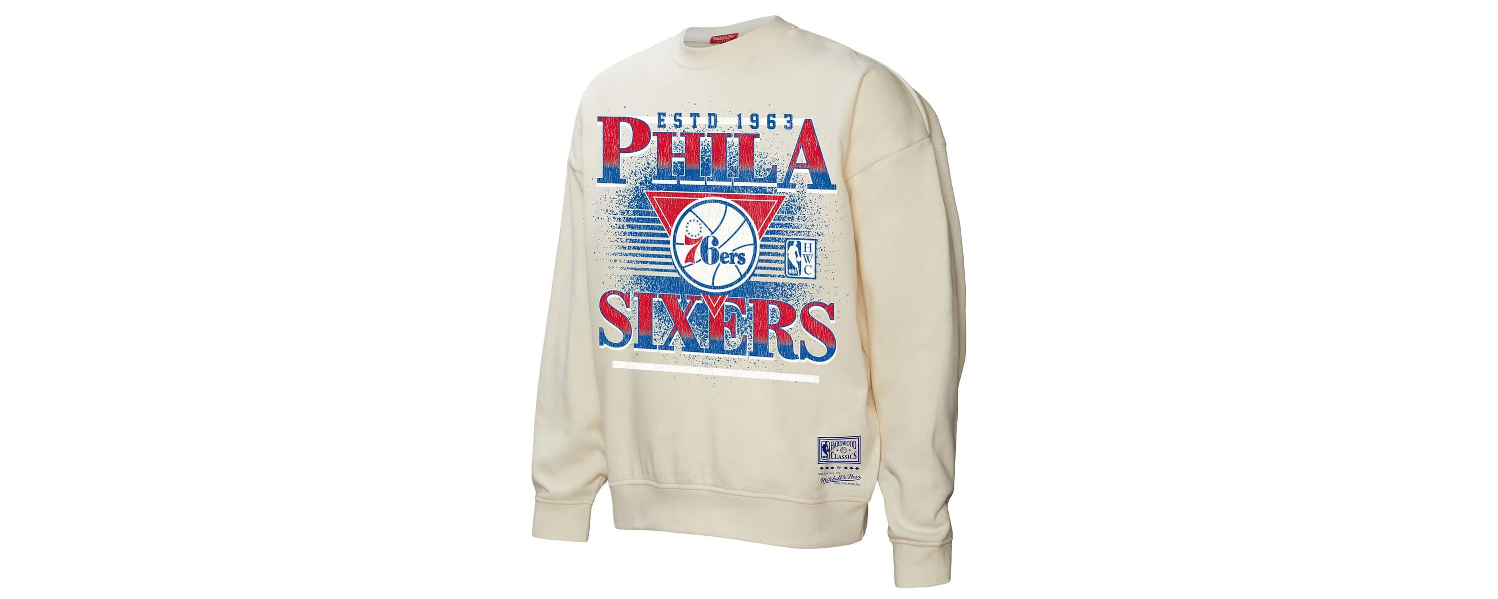 NBA Philadelphia 76ers Oversprayed Pullover Sweatshirt