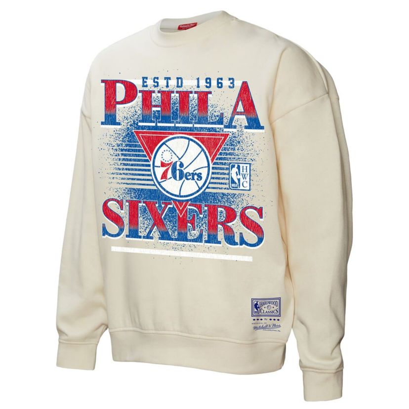 NBA Philadelphia 76ers Oversprayed Pullover Sweatshirt