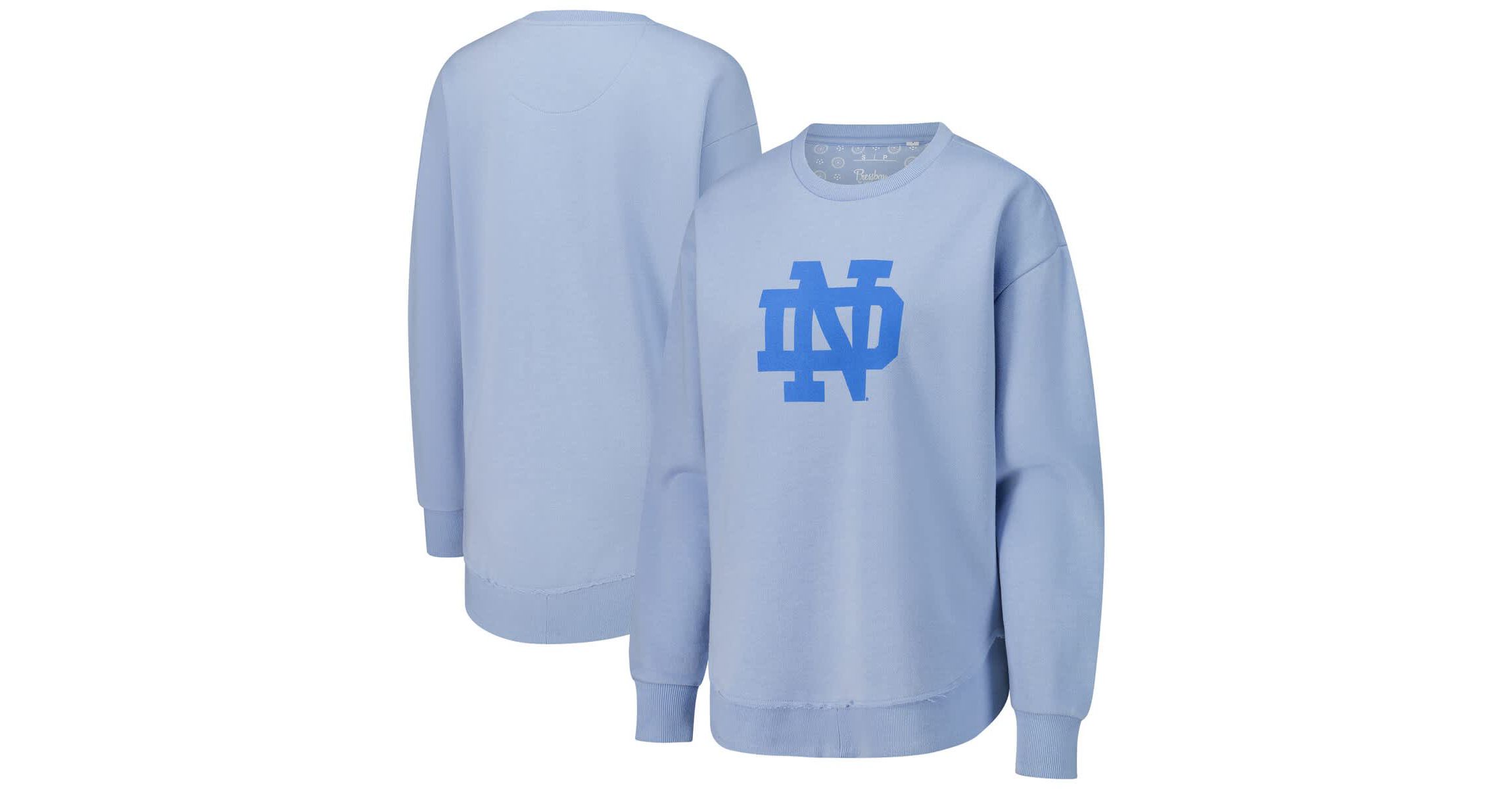NCAA Light Notre Dame Fighting Irish Poncho Fleece Pullover Sweatshirt