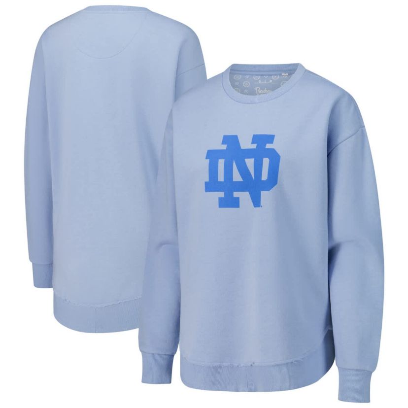 NCAA Light Notre Dame Fighting Irish Poncho Fleece Pullover Sweatshirt