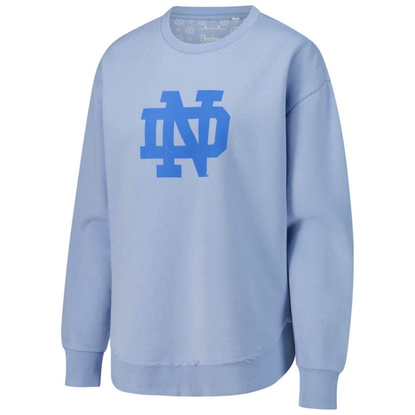 NCAA Light Notre Dame Fighting Irish Poncho Fleece Pullover Sweatshirt